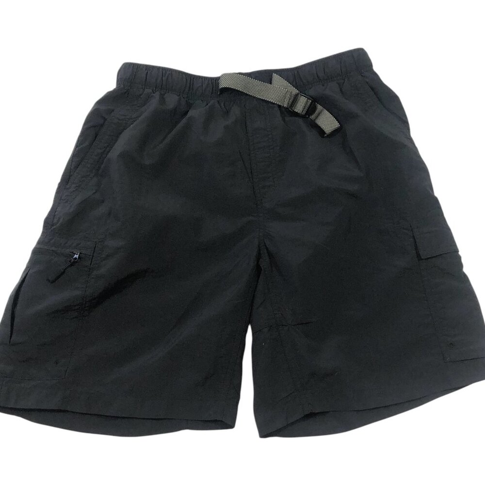 Columbia Swim Trunks Men's Lined Black with Cargo and Back Pockets Size Large